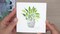 How to Paint a Watercolor Monstera Adansonii image 1